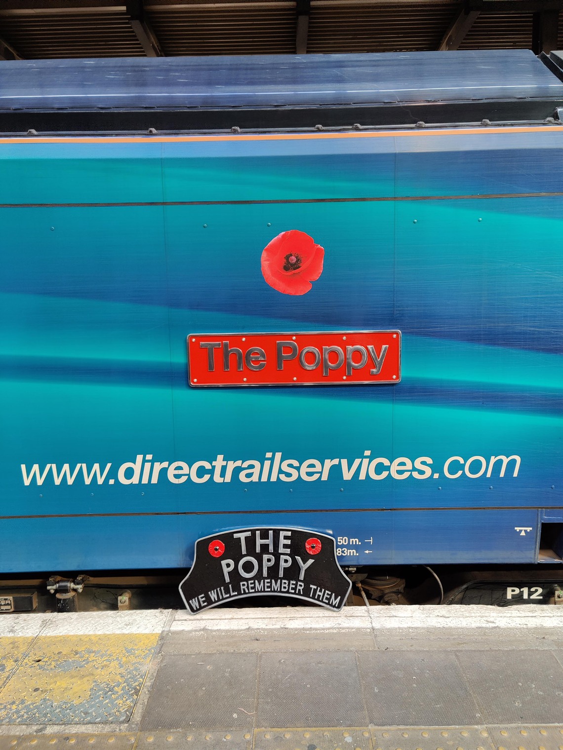 The Poppy, nameplate and headboard