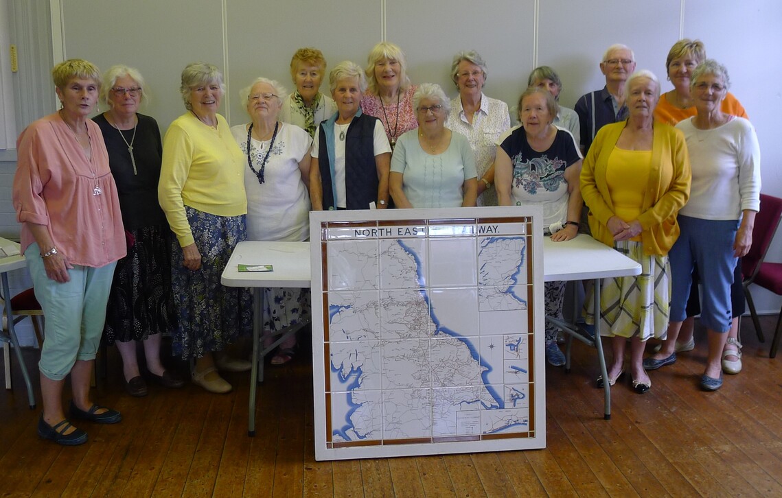 Half Size Tile Map at the Pop In Club in Hunmanby, August 2021