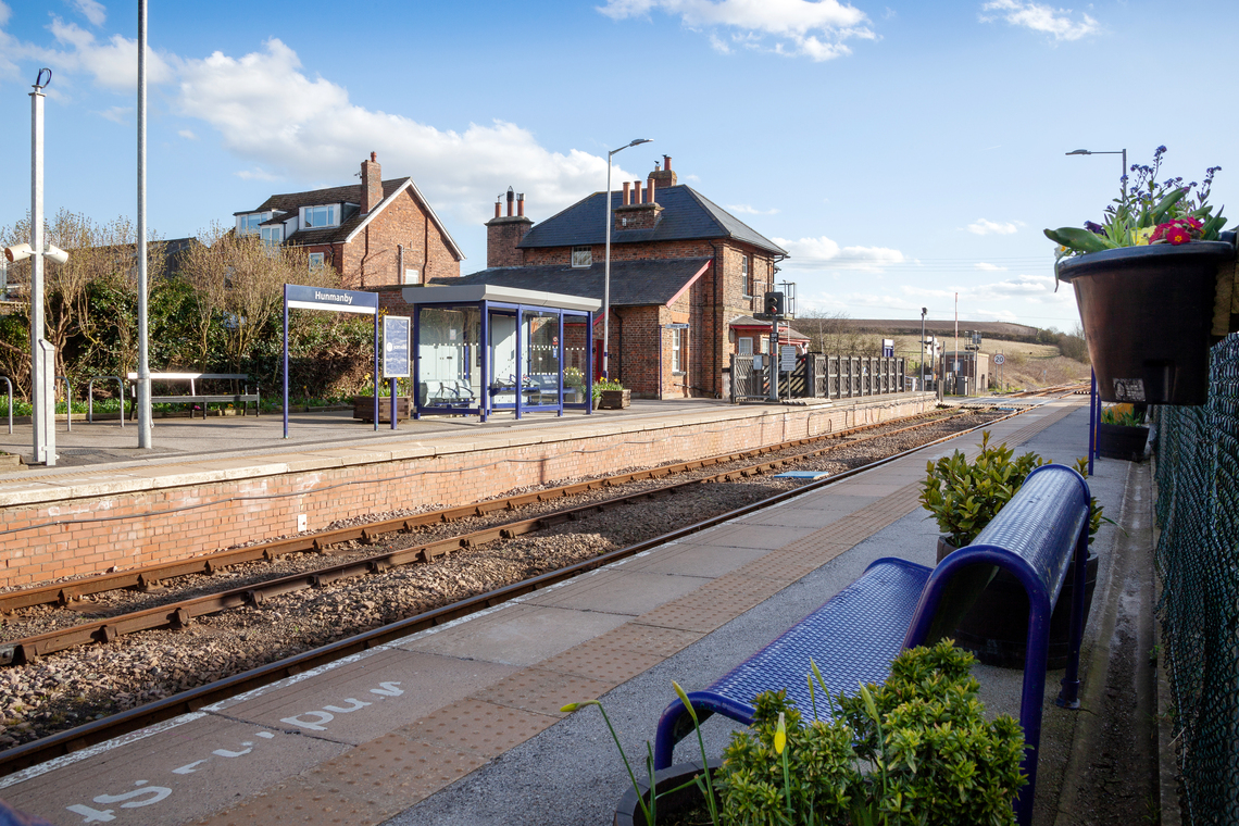 View to the Station House from the Scarborough Platform March 2021