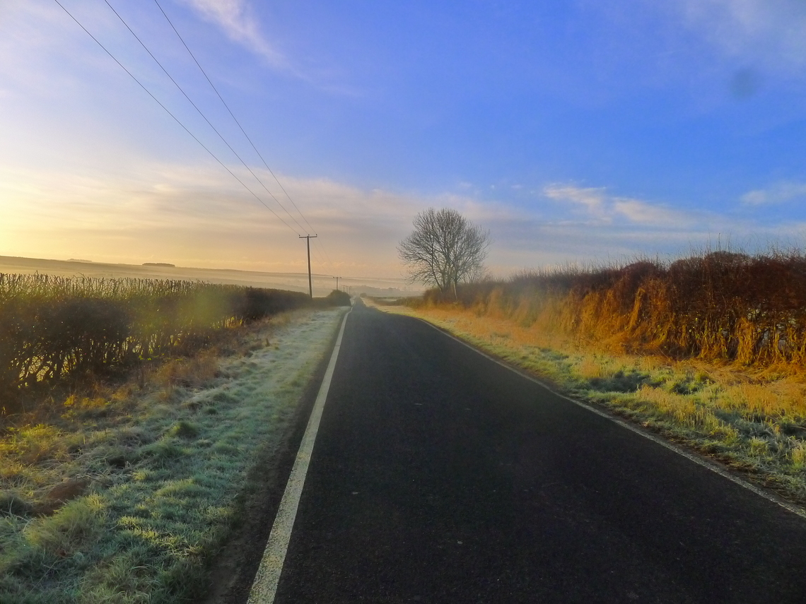 Big Skies in the Yorkshire Wolds, little over a mile from Hunmanby station, early Sring