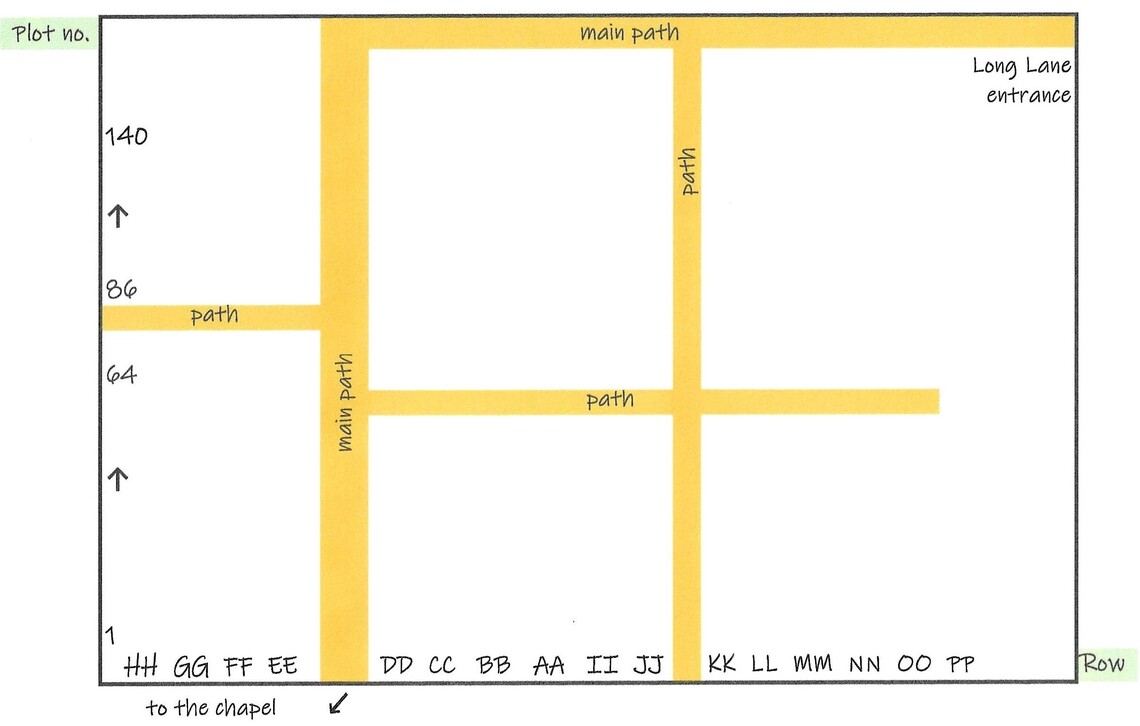 Long Lane sections plan