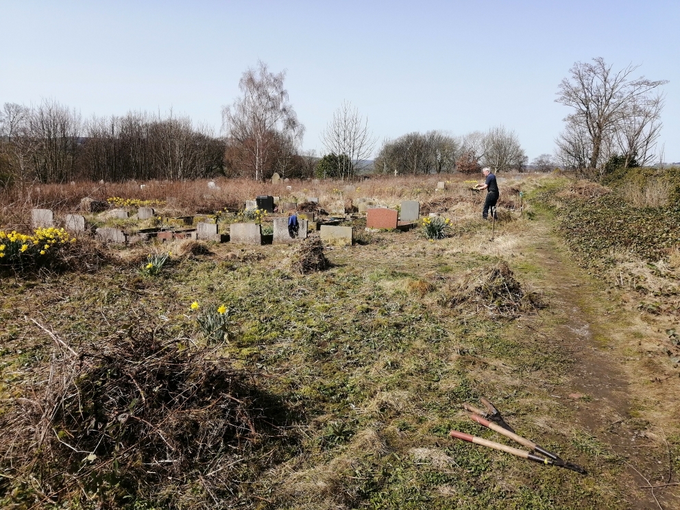 Work in Loxley Cemetery Mar 2021
