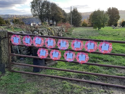 Wreaths on the Long Lane Gate