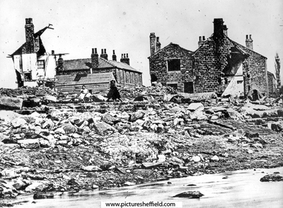 Flood damage at Malin Bridge