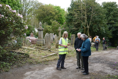 Showing visitors around