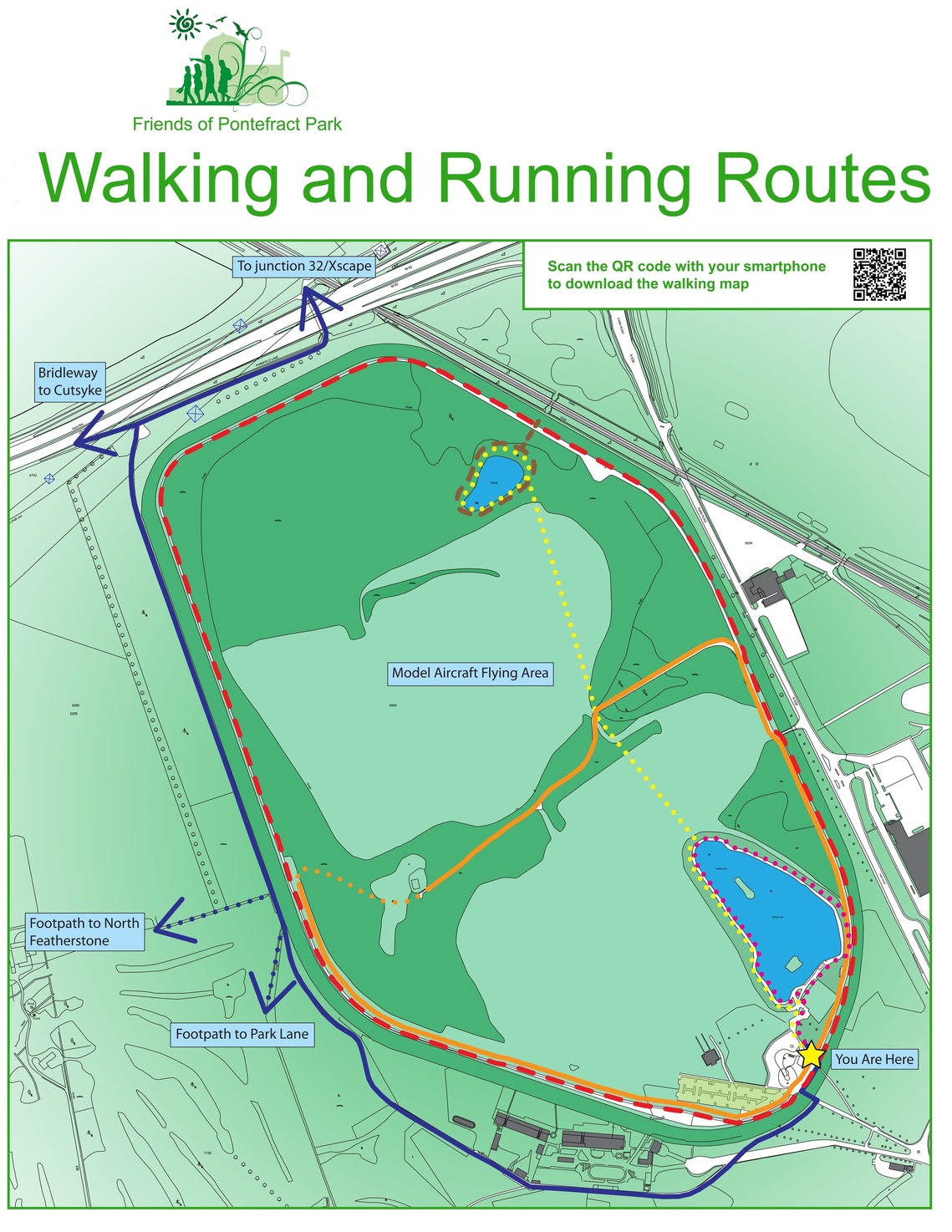 Walking and running routes