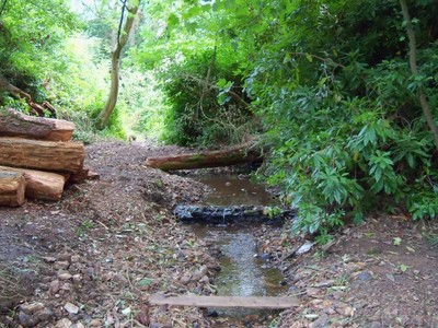 Remains of a waterfall found by the Groundwork South West team