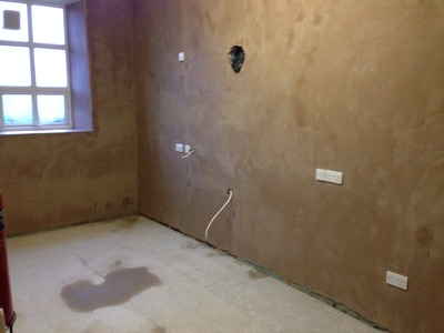 Walls re plastered