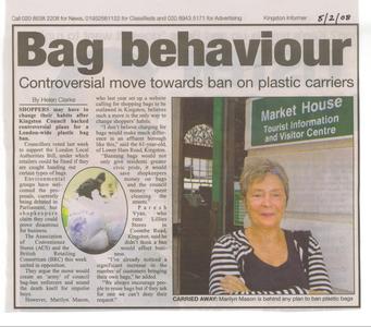 "Bag behaviour" in Kingston Informer, 8/2/08