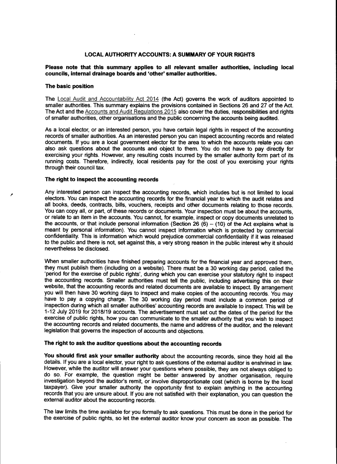 Public Rights explanatory notes page 1