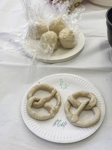 Making shapes from salt dough