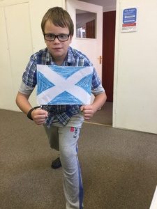 Ross supporting Scotland