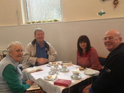 Rev John, Marguerite, and friends from Hailsham Trust