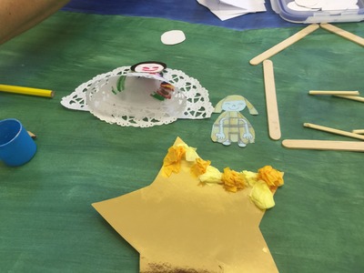 Christmas frieze in the making