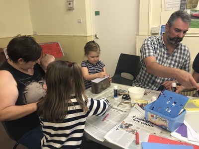 Making bricks for the house