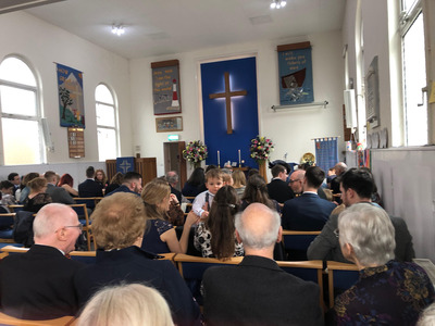 Wedding guests of Mr and Mrs Cornish