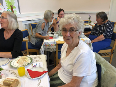 Rosemary and Anita Carter, with Mary and Anita Killeen and friend in the background