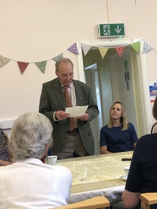 Jack’s 100th Birthday lunch - making a speech