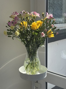 Floral display in porch