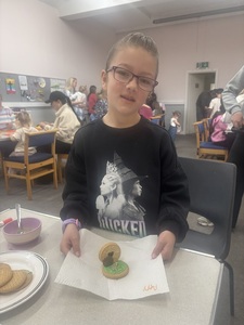 Poppy made an Easter Biscuit resembling Jesus’s tomb
