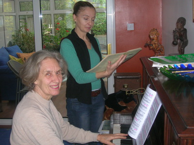 Our Russian soprano and her accompanist