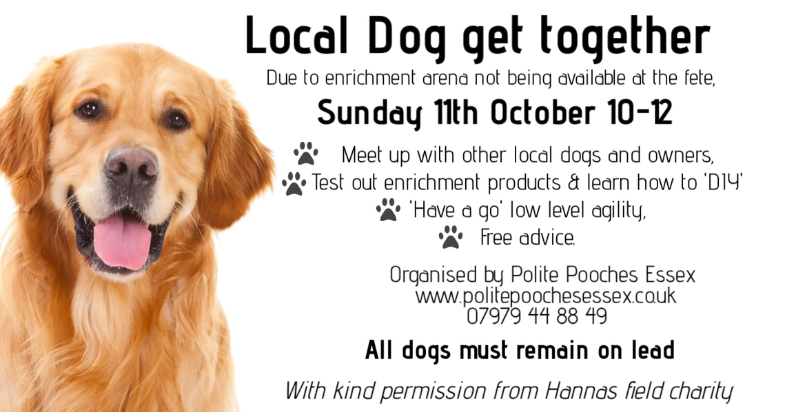 Notice of dog event