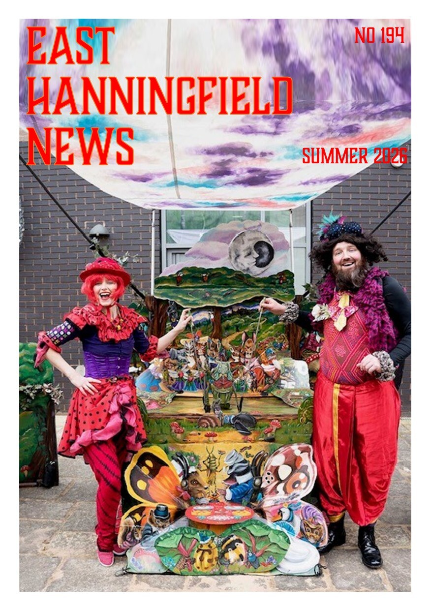 Cover of EH News showing the puppeteers who are coming to the Fete on 4 July
