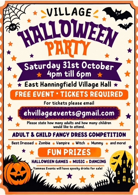 Poster with details of party & how to obtain tickets