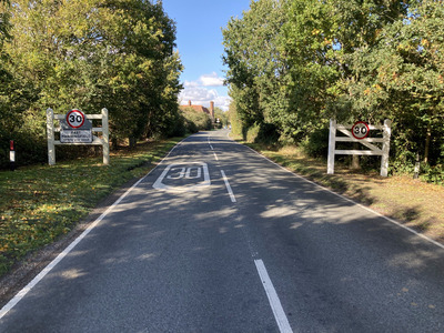 The Village Gate coming from the Rettendon direction.