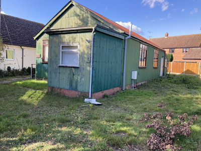 The now demolished WI Hall, Old Church Road