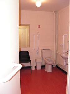 Disabled Toilet, in the Changing Room Lobby