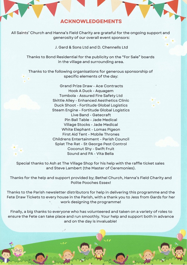 Acknowledgements