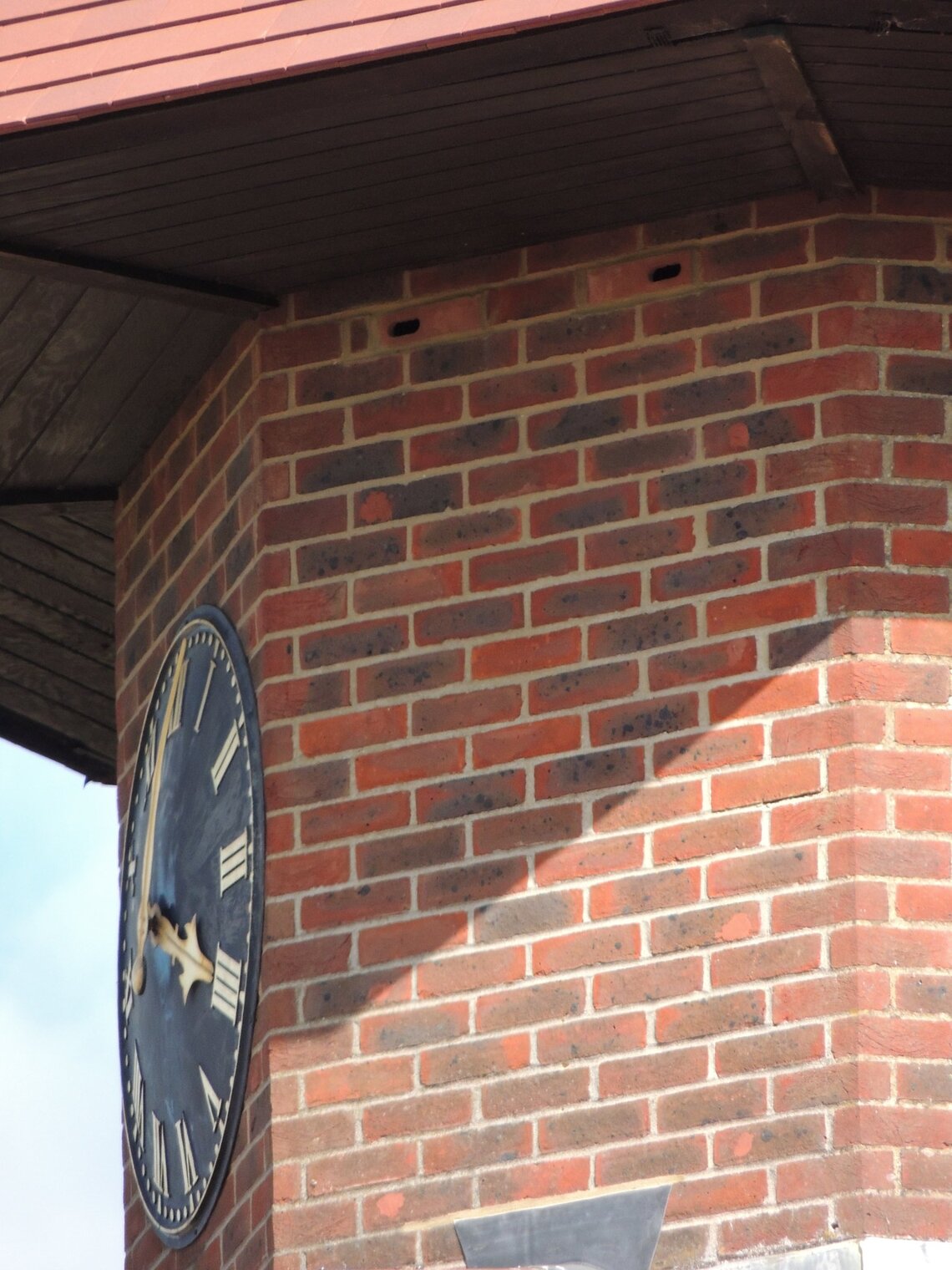 Battle Library Clock Tower close up