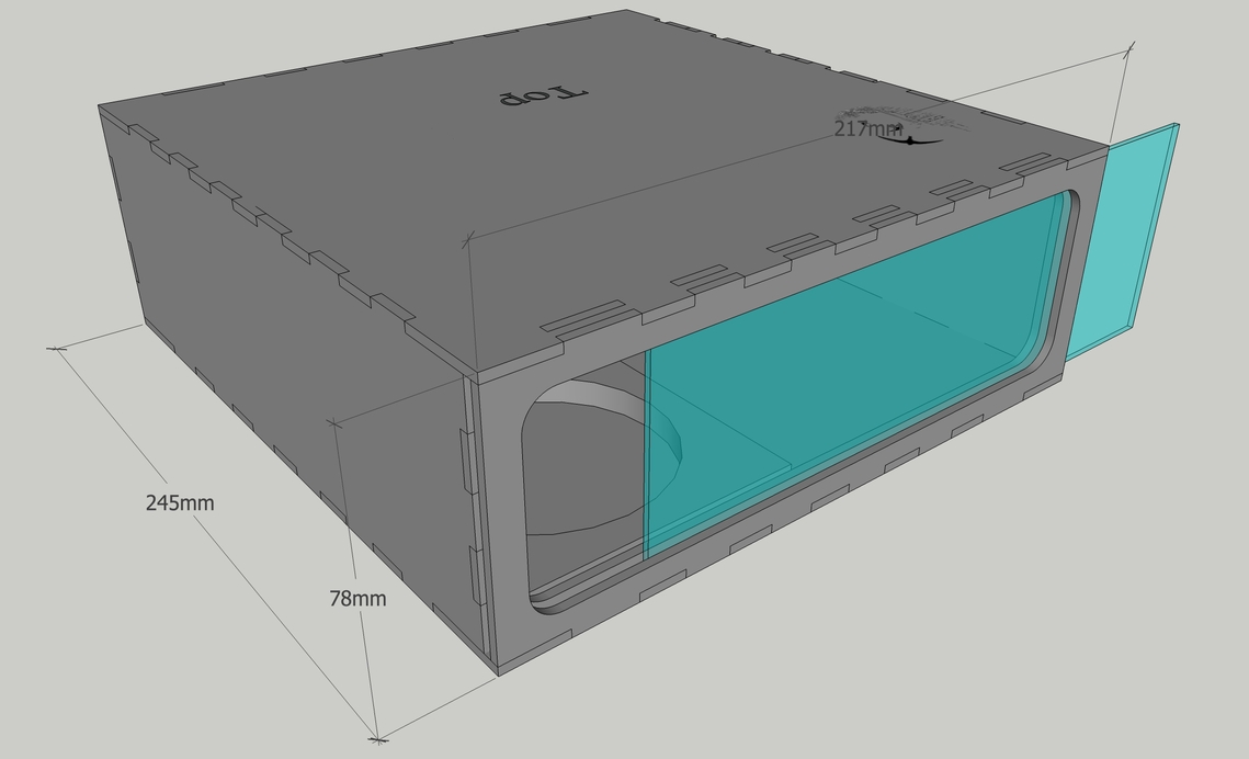 Swift brick with perspex back