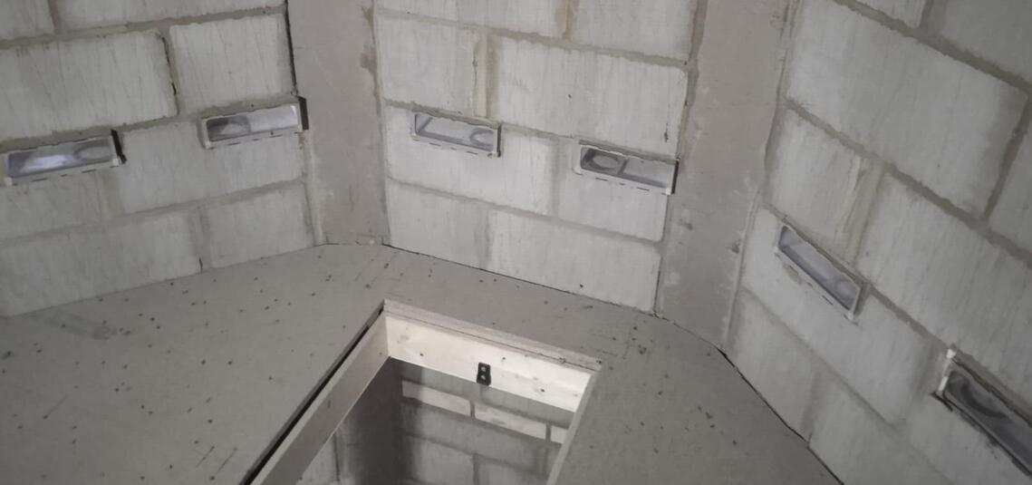 Swift bricks view of installation from inside clock tower