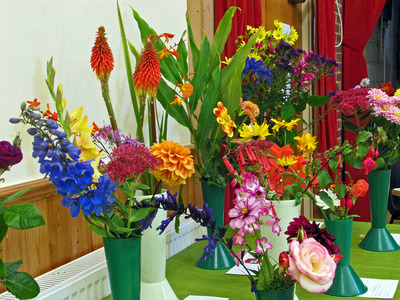 Vase of mixed flowers
