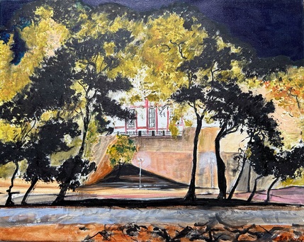 Bourtzi, Acrylic Canvas, H40cm x W50cm, £75