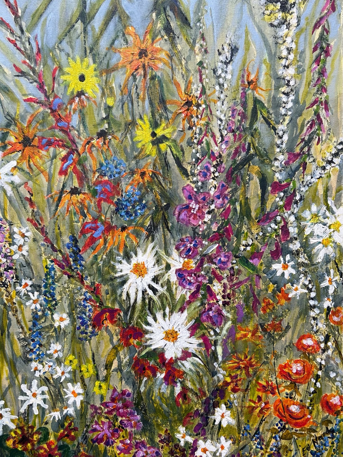 Flowers, Acrylic Board, H60cm x W46cm, £100