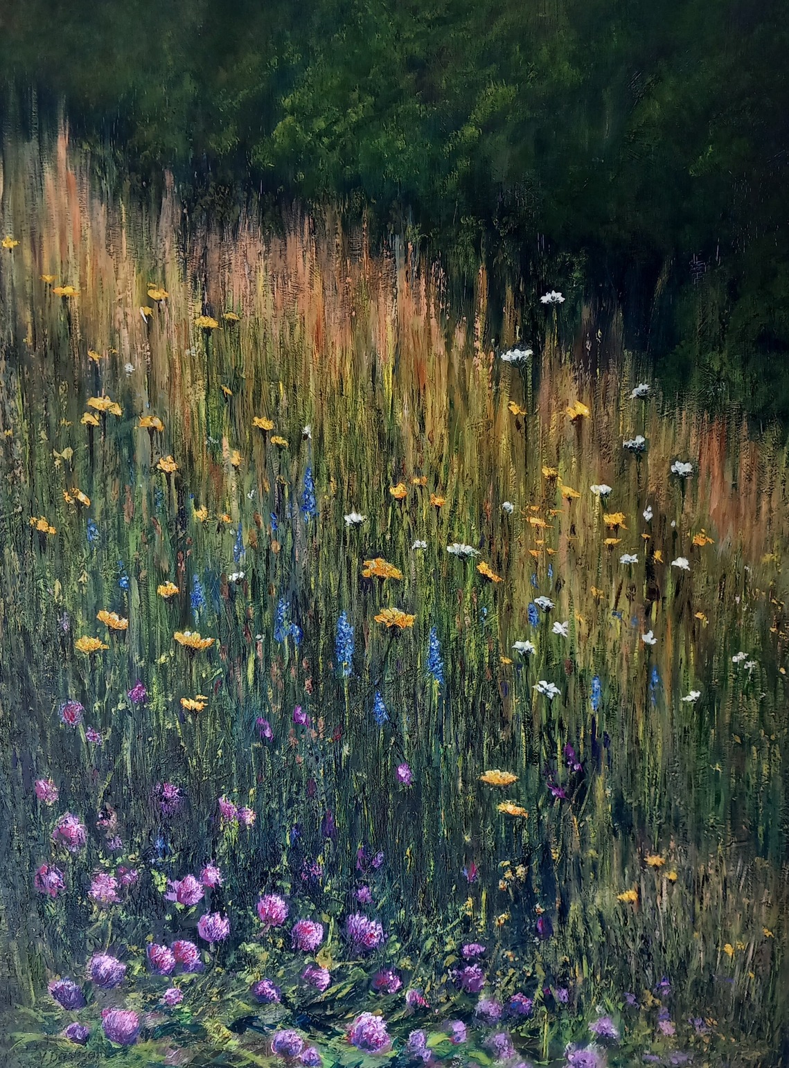 Meadow, Oil Unframed, H61cm x W46cm, £250