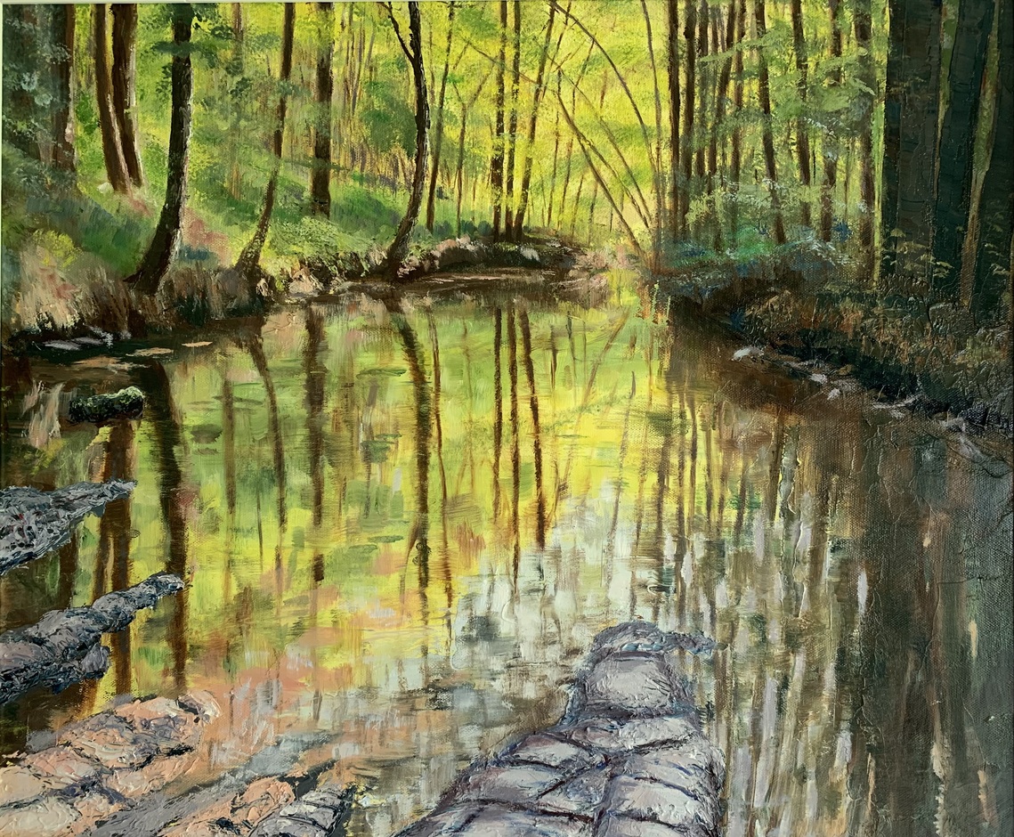 Reflections, Oil Framed, H61cm x W71cm, £295