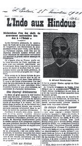 PANDIT SHYAMAJI IN NEWSPAPERS