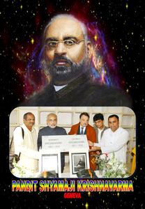 PANDIT SHYAMAJI KRISHNAVARMA POSTER  BY HEMANT PADHYA