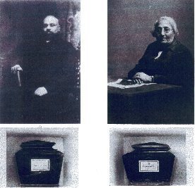 પંડિત શ્યામજી કૃષ્ણવર્મા અન્ર શ્રીમતિ ભાનુમતિજી કૃષ્ણવર્મા અને તેમનાં અસ્થિ કુંભ