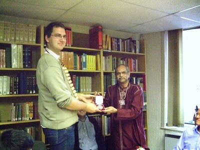 SILVER MEDAL PRESENTATION AT OXFORD CENTER FOR HINDU STUDIED, UNIVERSITY OF OXFORD   