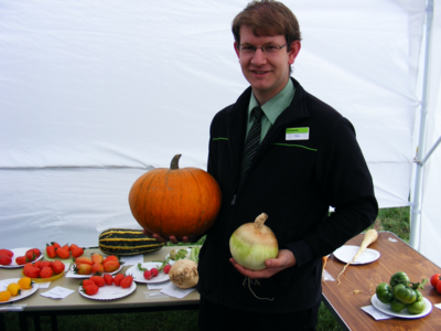 Dan - Guest Judge with some of the entries