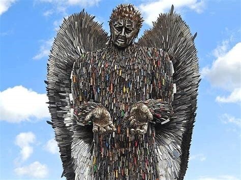 Knife Angel collected by Police Forces