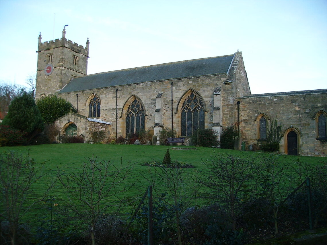 All Saints Church, Hunmanby  located next to Bayley Gardens