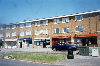 The shops on Tudor Parade in 2006