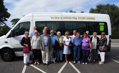 Some went independently but most had a carefree journey by minibus.