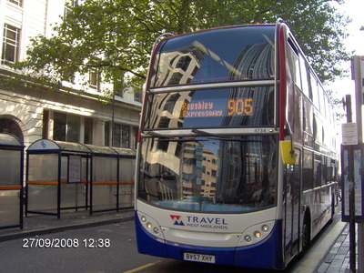905 Bull Street Bus Station to Sutton Coldfield. TWM 4734 BV57XHY